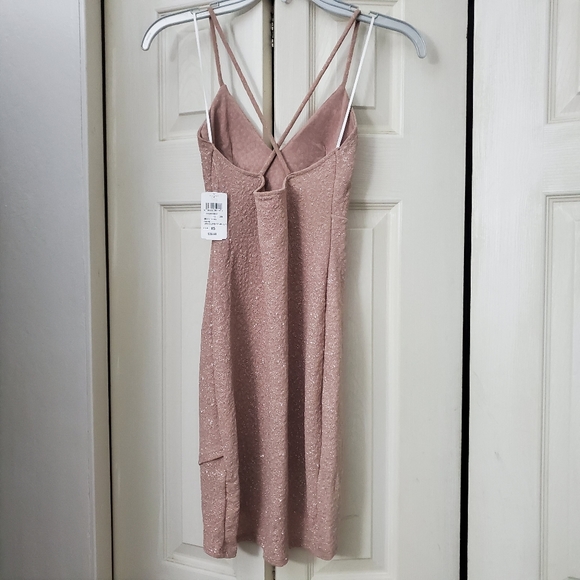 Windsor Glow in Glitter Dress in taupe - Picture 3 of 11